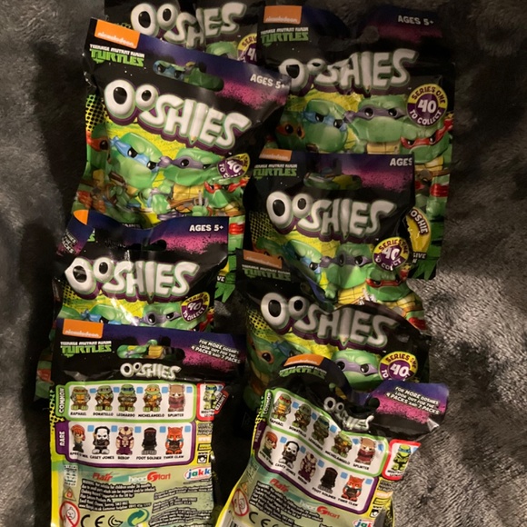 New Nickelodeon Teenage Mutant Ninja Turtle Ooshie Pencil Toppers set of 8 - Picture 2 of 3